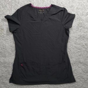 HeartSoul Scrub Set Dark Grey/Pink lining Women’s Medium (Pants Petite)